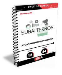 Ayuntamiento de Valencia oposición 44 plazas subalterno pack de TEMARIO y TEST (Encuadernado) ED. 2025.
