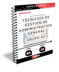 con el desarrollo de los 60 temas solicitados para el estudio de la fase de oposición de las 32 plazas convocadas por el Ayuntamiento de Valencia, de técnico/a de gestión de administración general, por turno libre. Publicadas las bases en el boletín Oficial de la Provincia de Valencia el 18/07/2024.