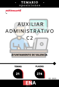 3. TEMARIO. Oposición Auxiliar Administrativo Ayuntamiento de Valencia FORMATO PDF