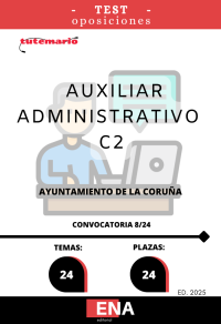 TEST con preguntas (de cuatro opciones de respuesta) sobre los 24 temas solicitados en las oposiciones convocadas por el consejero delegado responsable de Economía y Planificación Estratégica, por delegación de la Junta de Gobierno Local, con fecha de 22 de agosto de 2024, cuyo temario elaborado en dos partes una común que incluye 6 temas y otra especifica conformada por 18 temas