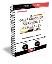 8. Pack TEMARIO y TEST (Encuadernado) 104 plazas de Operarios Servicios Generales Ayuntamiento Madrid.