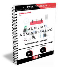 8. 6 Plazas auxiliar administrativo Ayuntamiento de Sueca TEMARIO y TEST (Encuadernado)