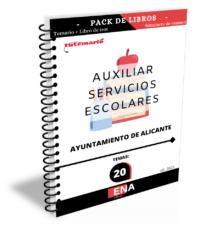 8. Pack TEMARIO y TEST (Encuadernado) 10 plazas auxiliar servicios escolares Ayuntamiento Alicante