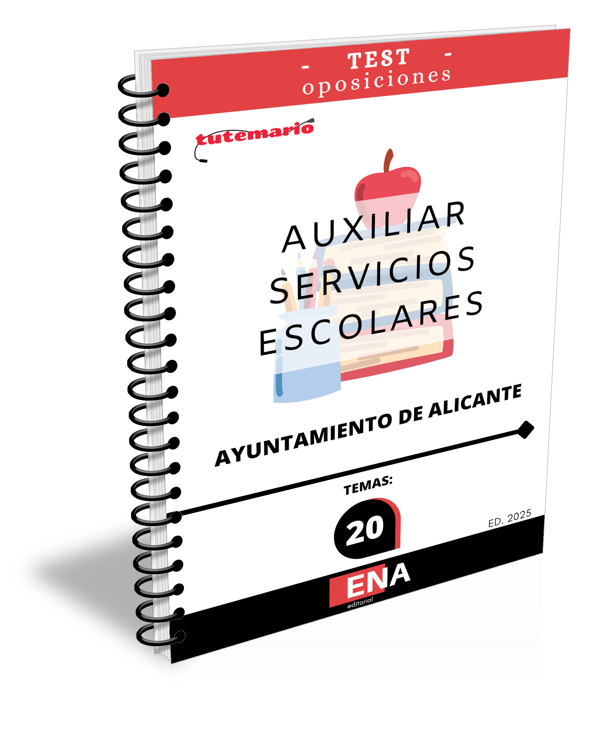 5. TEST (Encuadernado) 10 plazas auxiliar servicios escolares Ayuntamiento Alicante