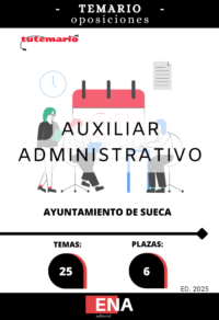 libro temario los 25 temas solicitados en las oposiciones según la oferta de ocupación OPE 2024 aprobadas por la Junta de Gobierno Local del dia 18 de junio de 2024 todas ellas enmarcadas en el Grup C, Subgrupo C2 en la categoría de Auxiliar Administrativo.