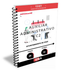 LIBRO TEST, con preguntas sobre los 20 temas solicitados para el estudio de la fase de oposición de las 14 plazas de Auxiliares Administrativos de la oferta de empleo público 2020, 2021 y 2022, en la 2ª FASE  convocadas por el Ayuntamiento de Vigo, y publicadas en el Boletín Oficial de Pontevedra el 13 de septiembre de 2024.