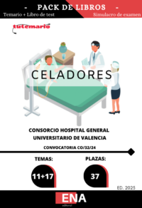 7. 37 Celadores Consorcio Hospital General Universitario Valencia CONVOCATORIA CO/32/24. TEMARIO y TEST (ONLINE)