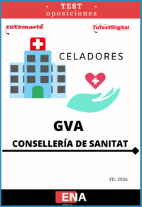 LIBRO TEST con preguntas sobre los 27 temas totales solicitados para el estudio de las oposiciones de CELADOR/A, convocadas por la GVA, por Decreto del 2025.