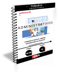 2. 19 Administrativo C1 Consorcio Hospital General Universitario Valencia. CO/33/24 TEMARIO (Encuadernado)