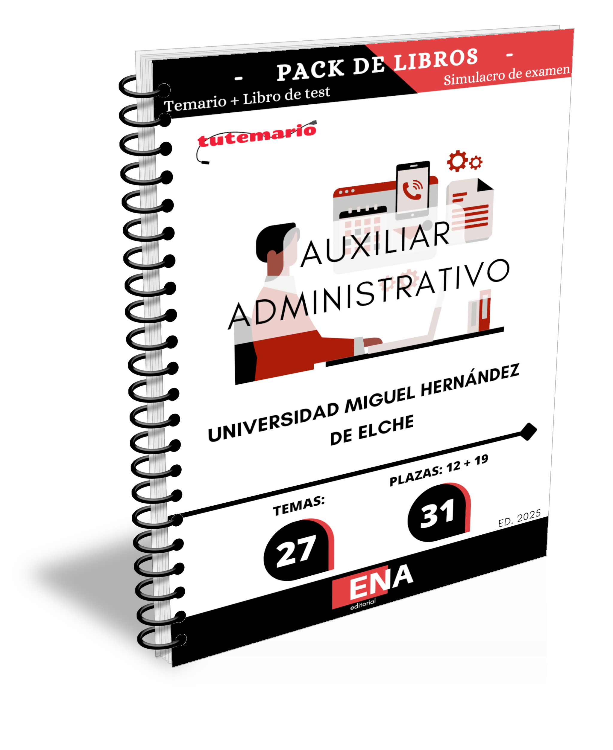 Material de estudio para la Oposición de 31 Auxiliar Administrativo Universidad Miguel Hernández ELCHE