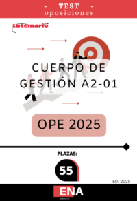 LIBRO DE TEST, con preguntas (DE CUATRO OPCIONES DE RESPUESTA) sobre los 20 + 35 = 55 temas solicitados para  Escala CUERPO DE GESTIÓN A2-01 de la Generalitat, publicadas en el Decreto 47/2025, de 25 de marzo, del Consell, de aprobación de la oferta de empleo público de 2025 para la Administración de la Generalitat.