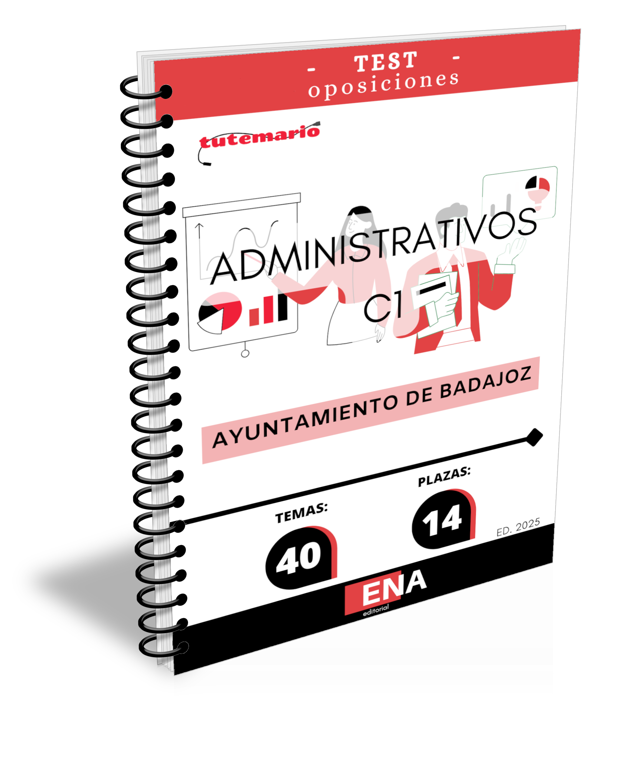 5. Ayuntamiento de Badajoz 14 Administrativos. TEST (Encuadernado)