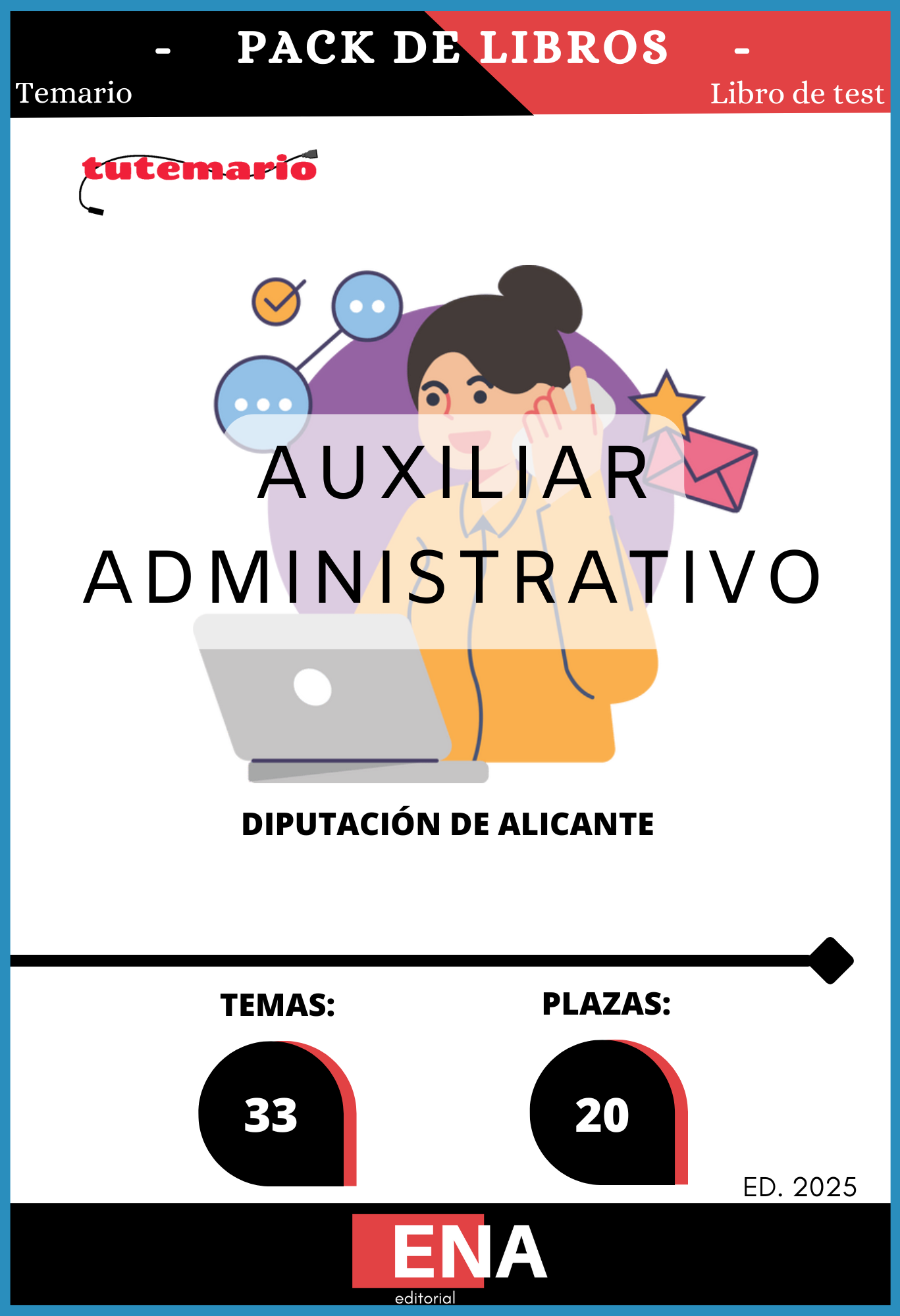 Material de estudio para la Oposición 33 Auxiliares Administrativos Diputación de Alicante.