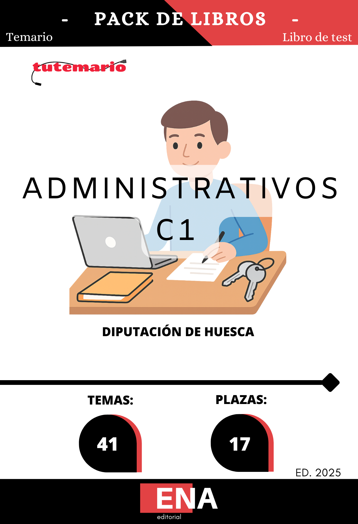 Material de estudio para la Oposición 17 Administrativos C1 Diputación de Huesca. 2025.