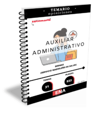 LIBRO TEMARIO, sobre los 31 temas solicitados para el estudio de la fase de oposición, de las 933 plazas convocadas por el Servicio Madrileño de Salud, por resolución de 23 de junio de 2025, de la Dirección General de Recursos Humanos y Relaciones Laborales del Servicio Madrileño de Salud, por la que se convocan pruebas selectivas por el turno libre para el acceso a la condición de personal estatutario fijo en la categoría de Grupo Auxiliar Administrativo de Función Administrativa, Grupo C, Subgrupo C2, del Servicio Madrileño de Salud.