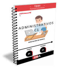 LIBRO TEST, con preguntas (DE CUATRO OPCIONES DE RESPUESTA), sobre los 41 temas solicitados para el estudio de la fase de oposición para las 17 plazas convocadas por la Diputación de Huesca, de conformidad con la Oferta de Empleo Público del año 2024, aprobada por Decreto núm. 3807, de 13 de noviembre de 2024 y la Oferta de Empleo Público de 2025, aprobada por Decreto núm. 1244, de 21 de marzo de 2025, es objeto de la presente convocatoria, que se publicará en el portal web de la Diputación Provincial de Huesca (www.dphuesca.es/convocatoriaempleo) y en el Boletín Oficial de la Provincia, la provisión, mediante oposición, de diecisiete plazas de Administrativo, encuadradas en la Escala de Administración General, Subescala Administrativa, Grupo C, Subgrupo C1.