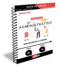 Pack de LIBRO TEMARIO y LIBRO TEST, con preguntas (DE TRES OPCIONES DE RESPUESTA) sobre los 40 temas que son objeto de la siguiente convocatoria: Bases específicas de la convocatoria de 10 puestos administrativos de administración general (C1) correspondientes de la Excma. Diputación Provincial de La Coruña, (grupo C, subgrupo C1, escala de administración general, subescala administrativa), incluidas como prazas de acceso libre en la Oferta de Empleo Público del año 2023 (Diario Oficial de Galicia, número 59, do 24 de marzo de 2023).