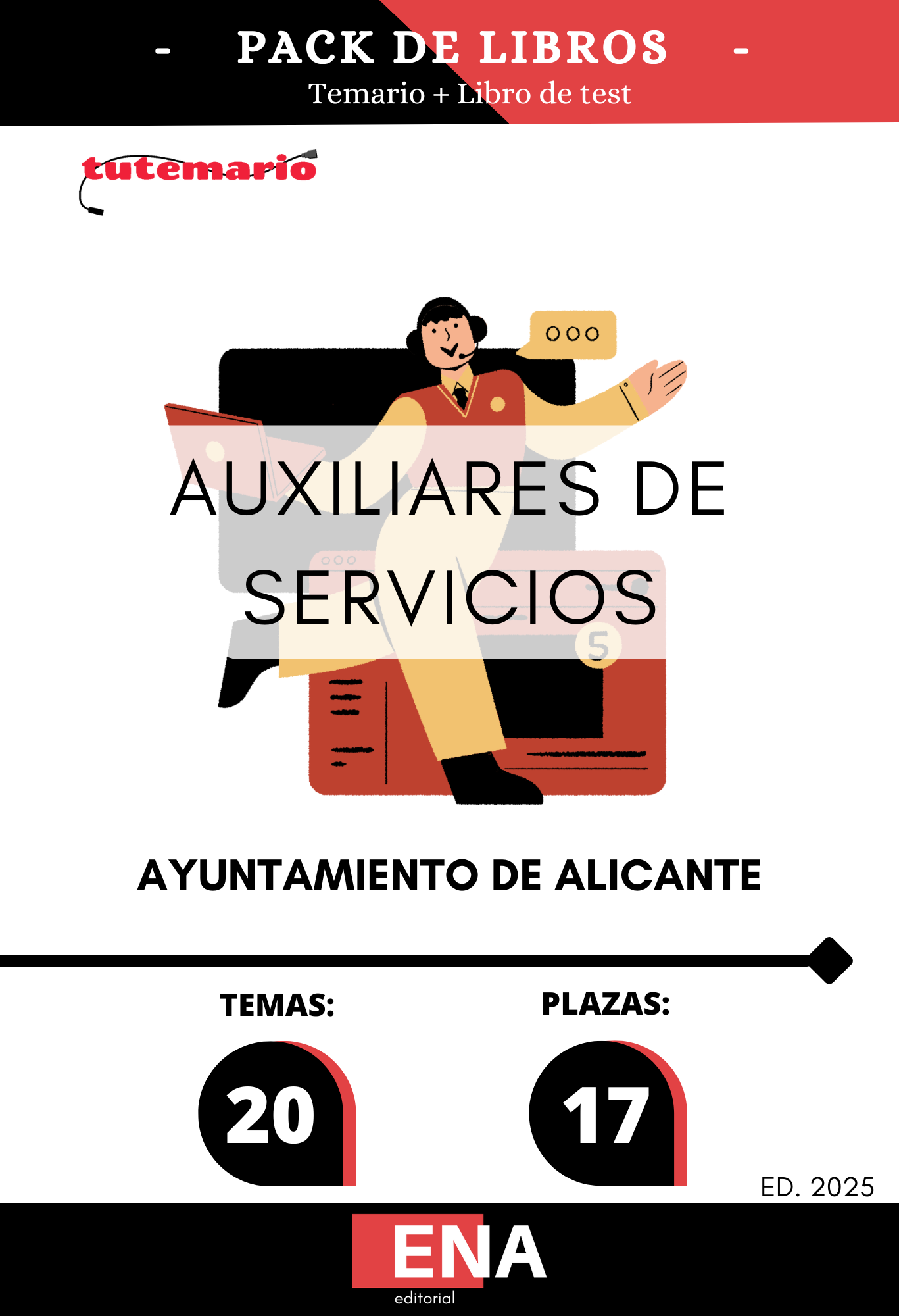 Material de estudio para la Oposición 17 Auxiliar de servicios Ayuntamiento de Alicante.