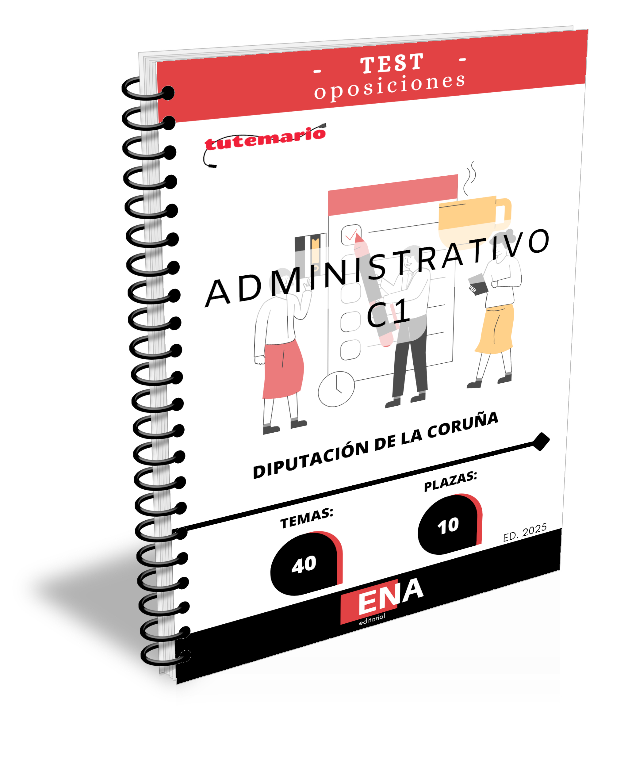 Material de estudio para la oposición 10 plazas C1 administrativo Diputación A Coruña.