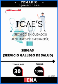 LIBRO TEMARIO, sobre los 30 temas solicitados para el estudio de la fase de oposición de las 1.306 plazas de Técnico/a en cuidados auxiliares de enfermería, convocadas por RESOLUCIÓN de 21 de agosto de 2025, de la Dirección General de Recursos Humanos, por la que se convoca concurso-oposición para el ingreso en diversas categorías de personal sanitario de formación profesional.