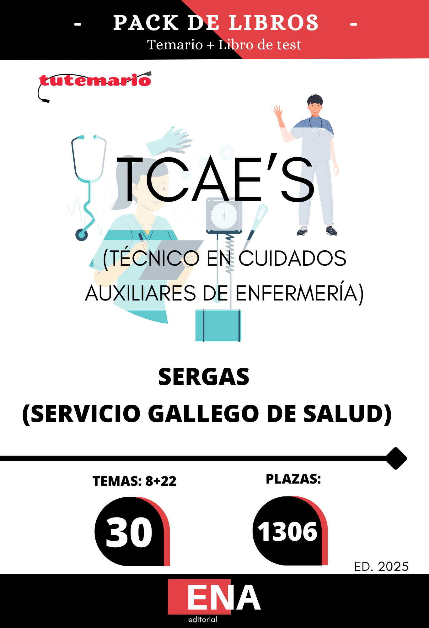 Material de estudio para la Oposición 1306 plazas de TCAES para el SERGAS.
