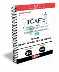 LIBRO TEST, con preguntas (DE CUATRO OPCIONES DE RESPUESTA), sobre los 30 temas solicitados para el estudio de la fase de oposición de las 1.306 plazas de Técnico/a en cuidados auxiliares de enfermería, convocadas por RESOLUCIÓN de 21 de agosto de 2025, de la Dirección General de Recursos Humanos, por la que se convoca concurso-oposición para el ingreso en diversas categorías de personal sanitario de formación profesional.