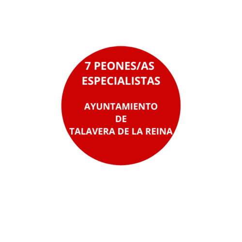 PEONES ESPECIALISTAS AYUNTAMIENTO DE TALAVERA DE LA REINA