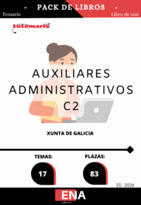 Pack de LIBRO TEMARIO y LIBRO DE TEST, con preguntas (DE CUATRO OPCIONES DE RESPUESTA), sobre los 17 temas, solicitados para el estudio del primer ejercicio de la fase de oposición, para las 83 plazas convocadas por la Xunta de Galicia del año 2025, por resolución publicada en el DOG el 25-11-2025.