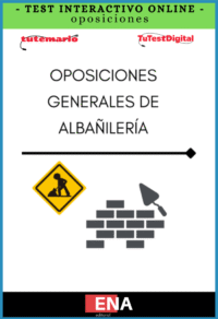2. TEST INTERACTIVO. Oposiciones conocimientos de albañilería. INTERACTIVO desde 5€ al mes