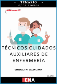 LIBRO TEMARIO, sobre los 13 + 20 temas solicitados para el estudio de las oposiciones de TCAE convocadas por la GVA para el año 2026.
