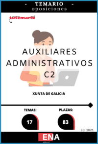 LIBRO TEMARIO, sobre los 17 temas, solicitados para el estudio del primer ejercicio de la fase de oposición, para las 83 plazas convocadas por la Xunta de Galicia del año 2025, por resolución publicada en el DOG el 25-11-2025.
