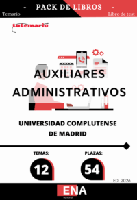 9. TEMARIO y TEST. Oposición Auxiliar Administrativo Universidad Complutense de Madrid formato PDF