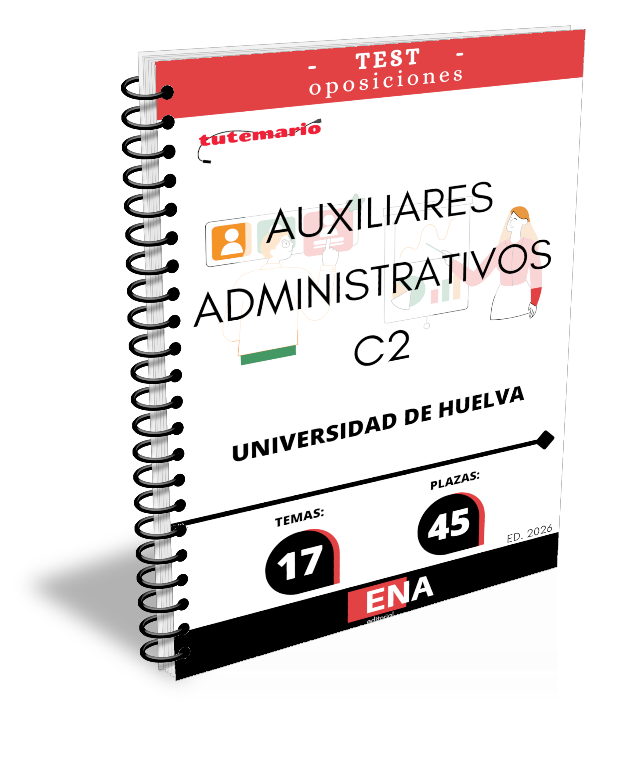 Material de estudio para la Oposición 45 Auxiliares Administrativos Universidad Huelva UHU.