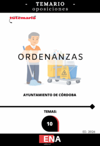 LIBRO TEMARIO, sobre los temas solicitados para el estudio de la fase de oposición de: Convocatoria para la provisión en propiedad de 23 plazas de ordenanzas, funcionarios/as de carrera, en turno libre, mediante sistema de oposición en la oferta de empleo público de 2020, 2023 y 2024 del Excmo. Ayuntamiento de Córdoba: Publicadas 2 plazas de ordenanzas en el BOP nº 110 de 10 de junio de 2024 mediante Decreto nº 2024/10266 de 23 de mayo de 2024 y rectificadas mediante Decreto nº 2024/10226 de 11 de julio de 2024 publicadas en POB nº 150 de 5 de agosto de 2024. Publicadas 21 plazas de ordenanzas en el BOP 99 de 23 de mayo de 2025 mediante Decreto nº 2025/6534 de 08 de mayo de 2025. Convocatoria para la provisión en propiedad de 21 plazas de ordenanzas, en régimen de Funcionario de Carrera, mediante sistema de oposición, en turno libre, pertenecientes a la Oferta de Empleo Público de 2023-2024 del Excmo. Ayuntamiento de Córdoba. Aprobado mediante Decreto nº 2025/6534, de 8 de mayo de 2025.