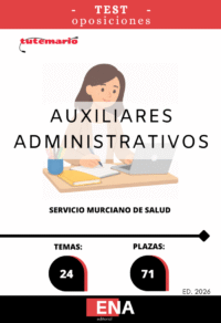 LIBRO DE TEST, con preguntas (DE CUATRO OPCIONES DE RESPUESTA), sobre los 24 temas solicitados para el estudio de las pruebas selectivas, por el sistema de concurso oposición por resolución del Director Gerente del Servicio Murciano de Salud por la que se aprueba la parte general y específica del temario correspondiente a las pruebas selectivas para el acceso a la categoría estatutaria de Técnico Auxiliar no Sanitario, por los turnos de acceso libre.