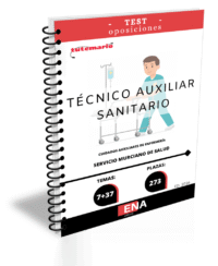  LIBRO DE TEST, con preguntas (DE CUATRO OPCIONES DE RESPUESTA), sobre los 44 temas solicitados para el estudio de las pruebas selectiva, por el sistema de concurso oposición de las 273 plazas de Técnico sanitario cuidados auxiliares enfermería, por resolución del Director Gerente del Servicio Murciano de Salud por la que se aprueba la parte general y específica del temario correspondiente a las pruebas selectivas para el acceso a la categoría estatutaria de Técnico Auxiliar no Sanitario, por los turnos de acceso libre.