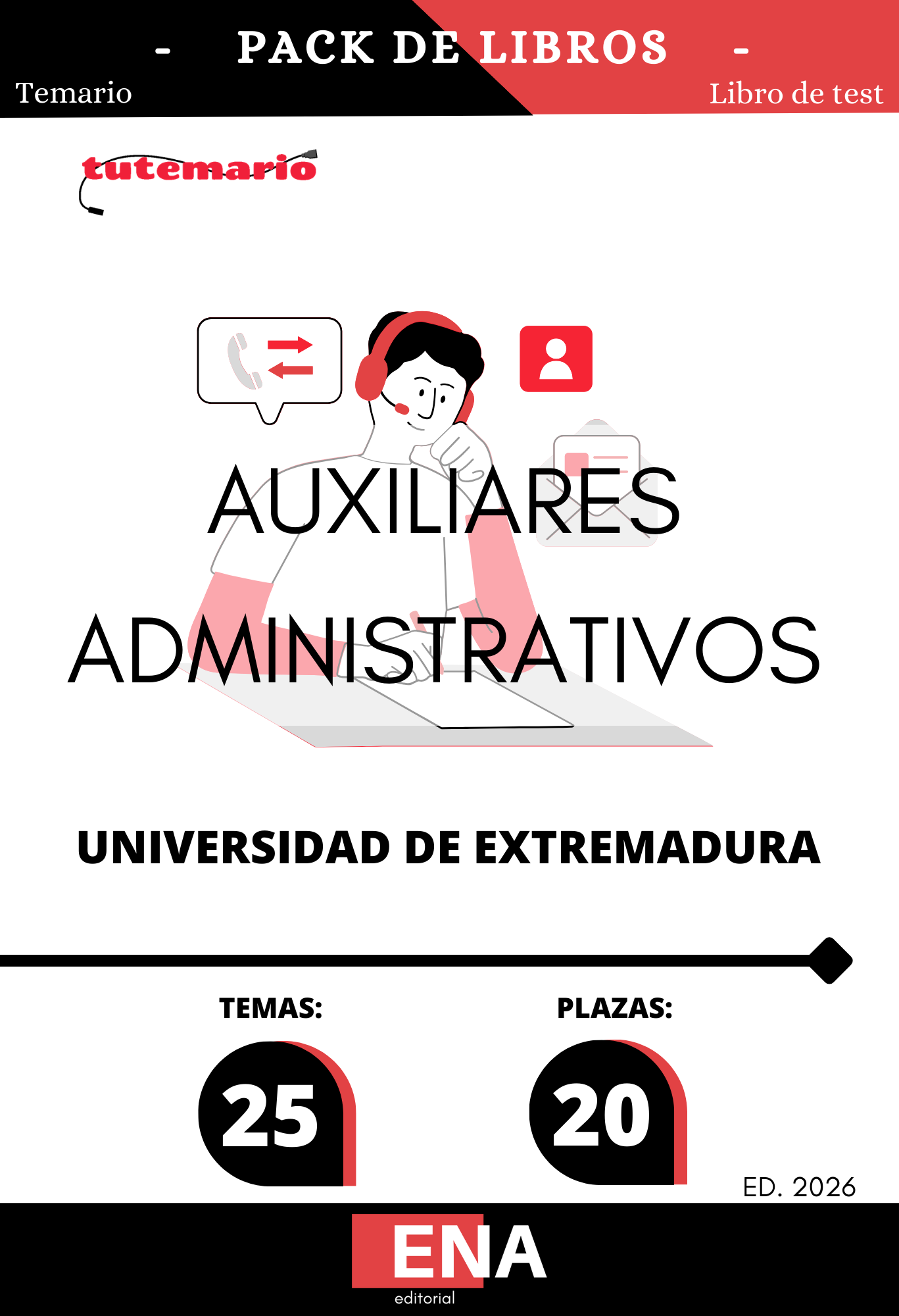 Oposición Auxiliar Administrativo Universidad de Extremadura