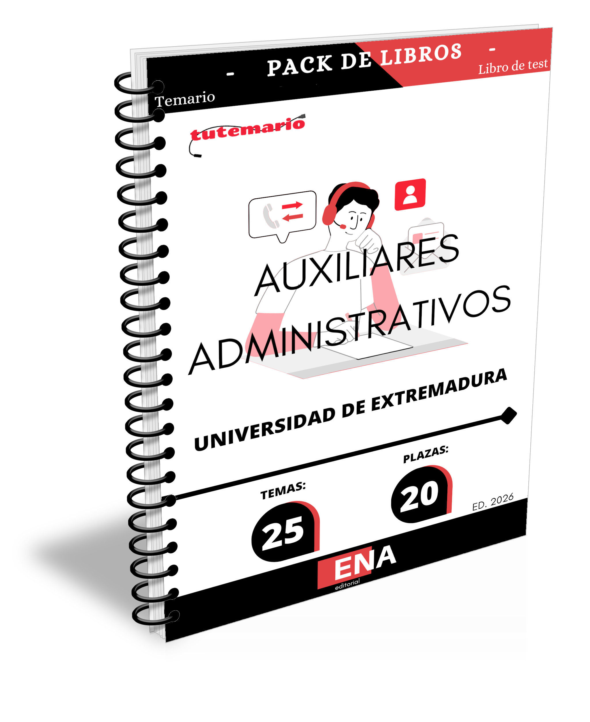 Material de estudio para la Oposición Auxiliar Administrativo Universidad de Extremadura