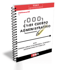 TEST, con preguntas (DE CUATRO OPCIONES DE RESPUESTA), sobre los 12 + 23 = 35 temas, solicitados para la oposición de plazas del cuerpo administrativo C1-01 convocadas por la GVA, de la oferta de empleo público de 2026 para la Administración de la Generalitat.