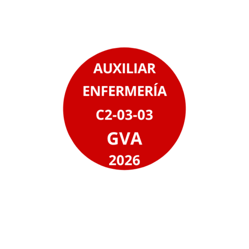 Auxiliar Enfermería Oposición GVA 2026 C2-03-03