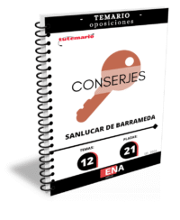 LIBRO TEMARIO. Sobre los 12 temas solicitados para el estudio de la fase de oposición, de las 21 plazas de Conserjes, convocadas por el Ayuntamiento de Sanlúcar de Barrameda, publicado en el Boletín Oficial de Cádiz, el 03/10/2025.