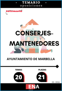 Libros oposición Conserje Mantenedor Ayuntamiento Marbella Libros de oposiciones para esta misma convocatoria de 18€ a 139€ 