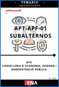Z10. TEMARIO oposición Subalternos GVA 2026. FORMATO ONLINE