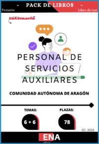 Material de estudio TEMARIOS y TEST para la convocatoria Personal de Servicios C. A. Aragón PSX ED 2026