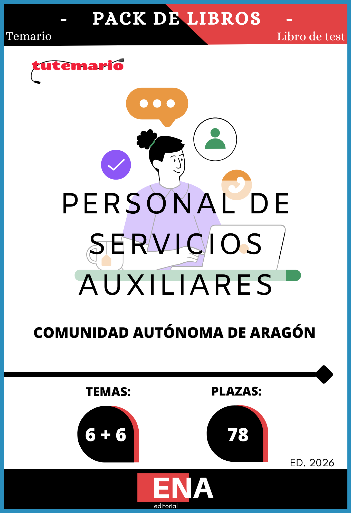 Libros de Oposición Personal de Servicios C. A. Aragón PSX ED 2026 de 17€ a 112€