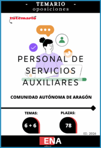 Material de estudio TEMARIOS y TEST para la convocatoria Personal de Servicios C. A. Aragón PSX ED 2026