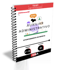 Material de estudio TEMARIOS y TEST para la convocatoria Auxiliar Administrativo Ayuntamiento de Murcia. ED 2026.