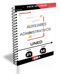 Material de estudio TEMARIOS y TEST para la convocatoria Oposición 54 Auxiliar Administrativos UNED 2026