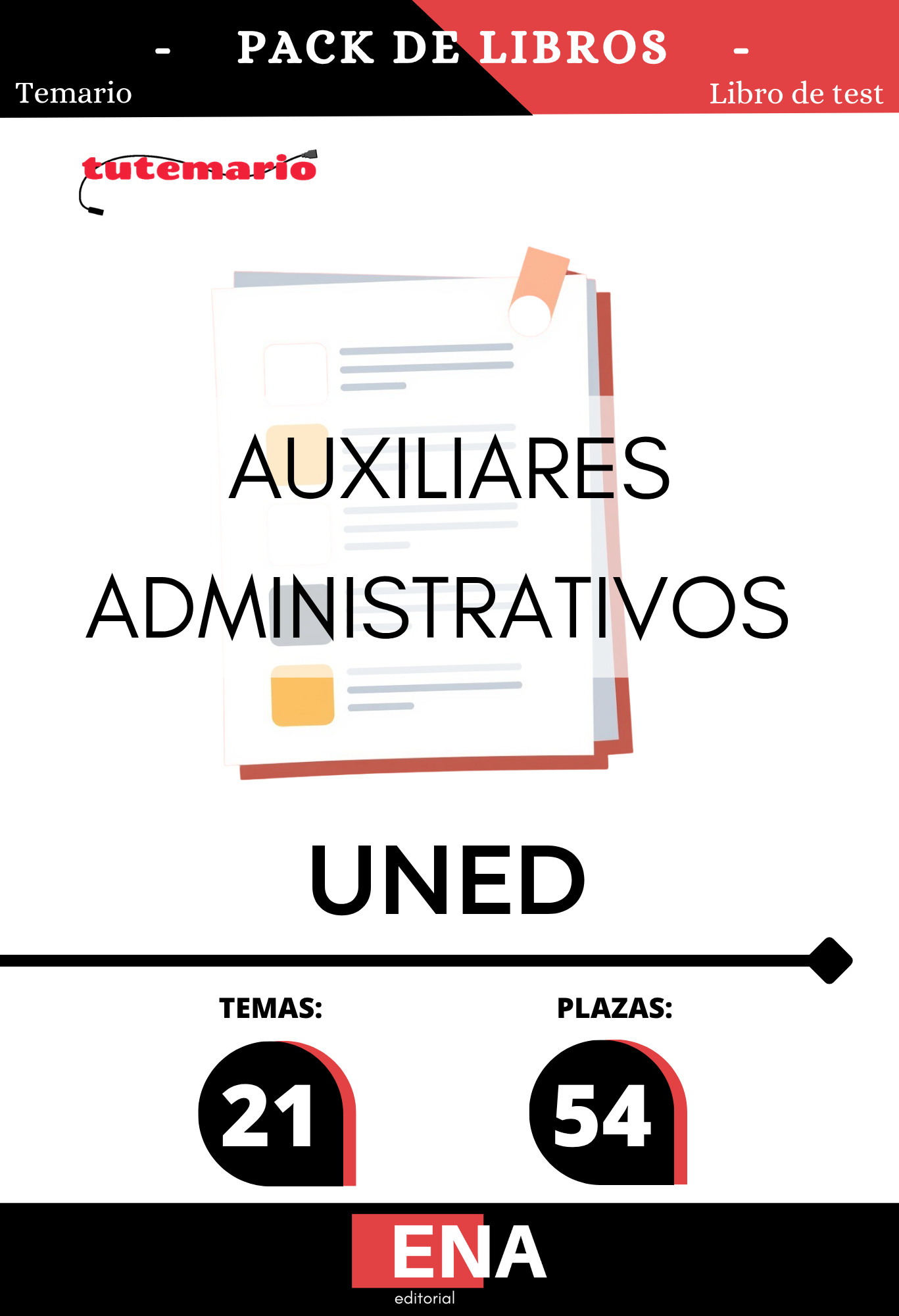 Libros de Oposición 54 Auxiliar Administrativos UNED 2026 desde 11€ a 140€