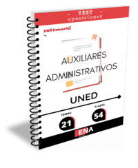 Material de estudio TEMARIOS y TEST para la convocatoria Oposición 54 Auxiliar Administrativos UNED 2026
